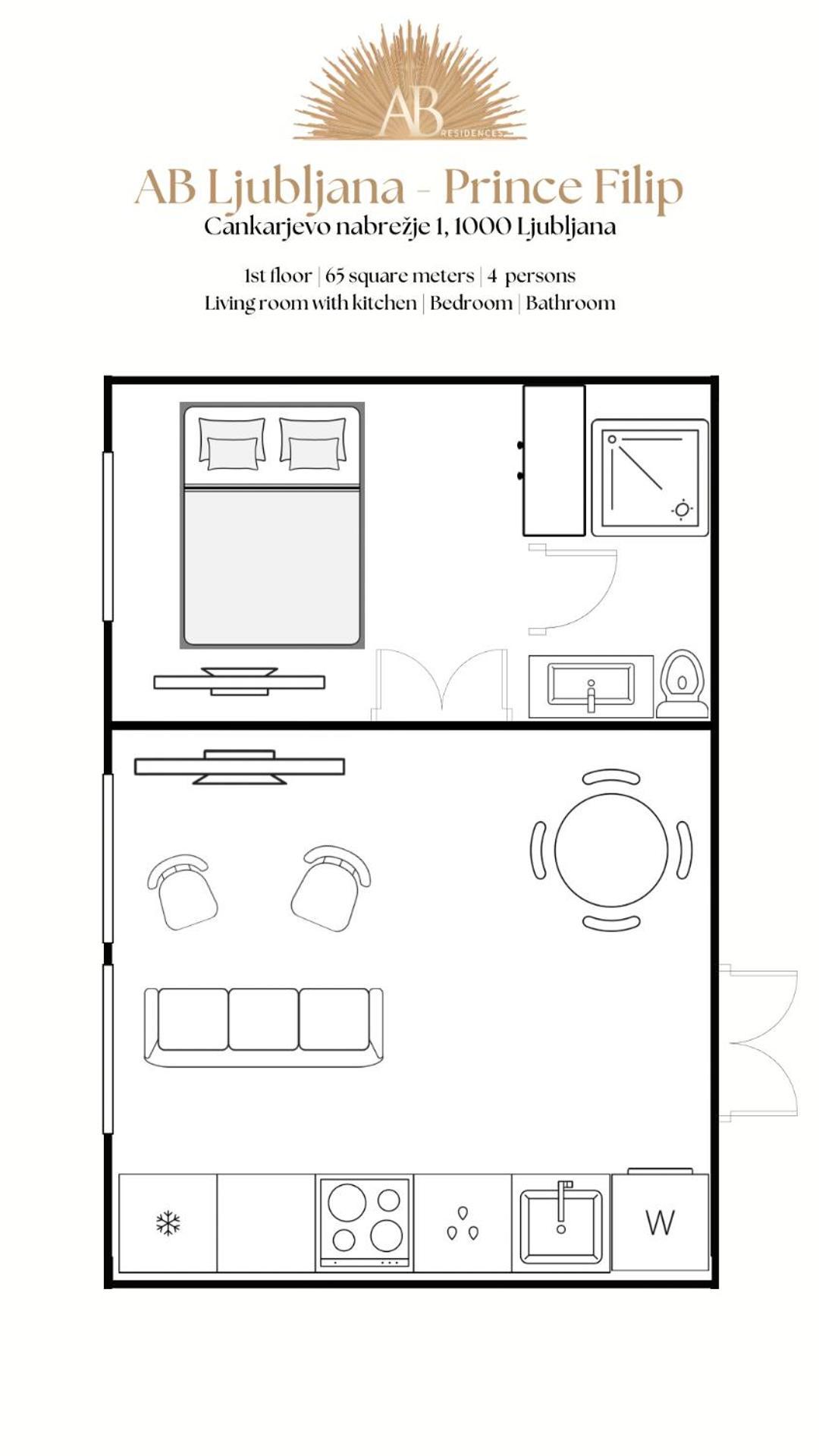 Ab Ljubljana - Prince Filip Apartment Zewnętrze zdjęcie